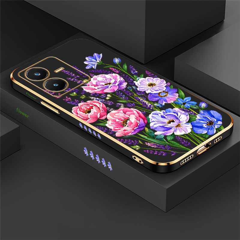 Vivo Y28 - Etui z motywem kwiatowym do modeli