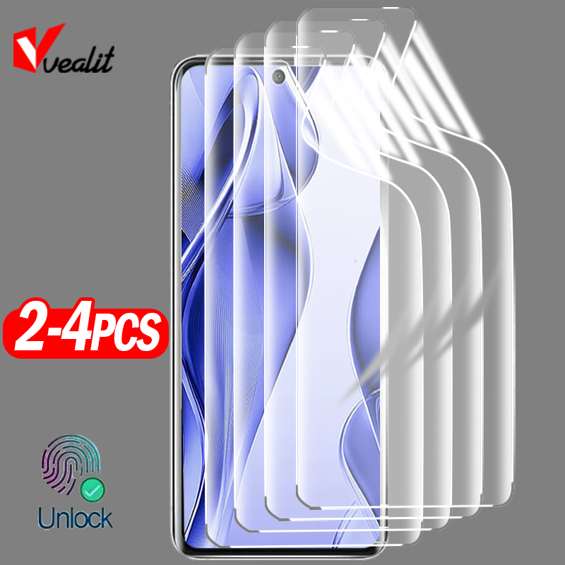 Vivo V40 - 2-4 szt. Pełna Zakrzywiona Matowa Miękka