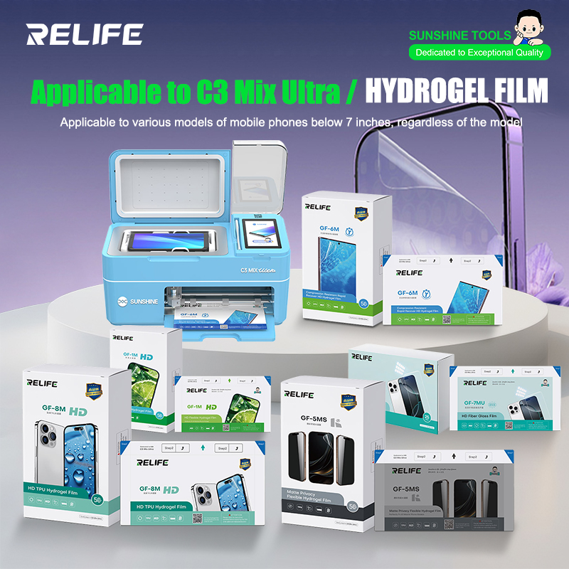 Screen Protector Cutter - Folia hydrożelowa RELIFE GF-1M GF-5MS HD