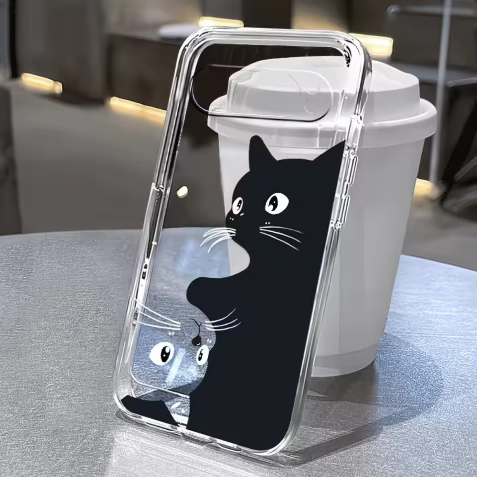 Google Pixel 8A - Urocze, przezroczyste, miękkie etui z motywem